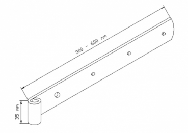 Langband stumpfe Form